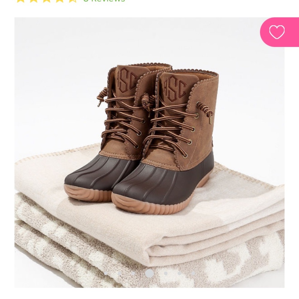 🌹 FLASH SALE 🔥MARLEYLILLY • Really Cute Monogrammed Duck Waterproof Boots